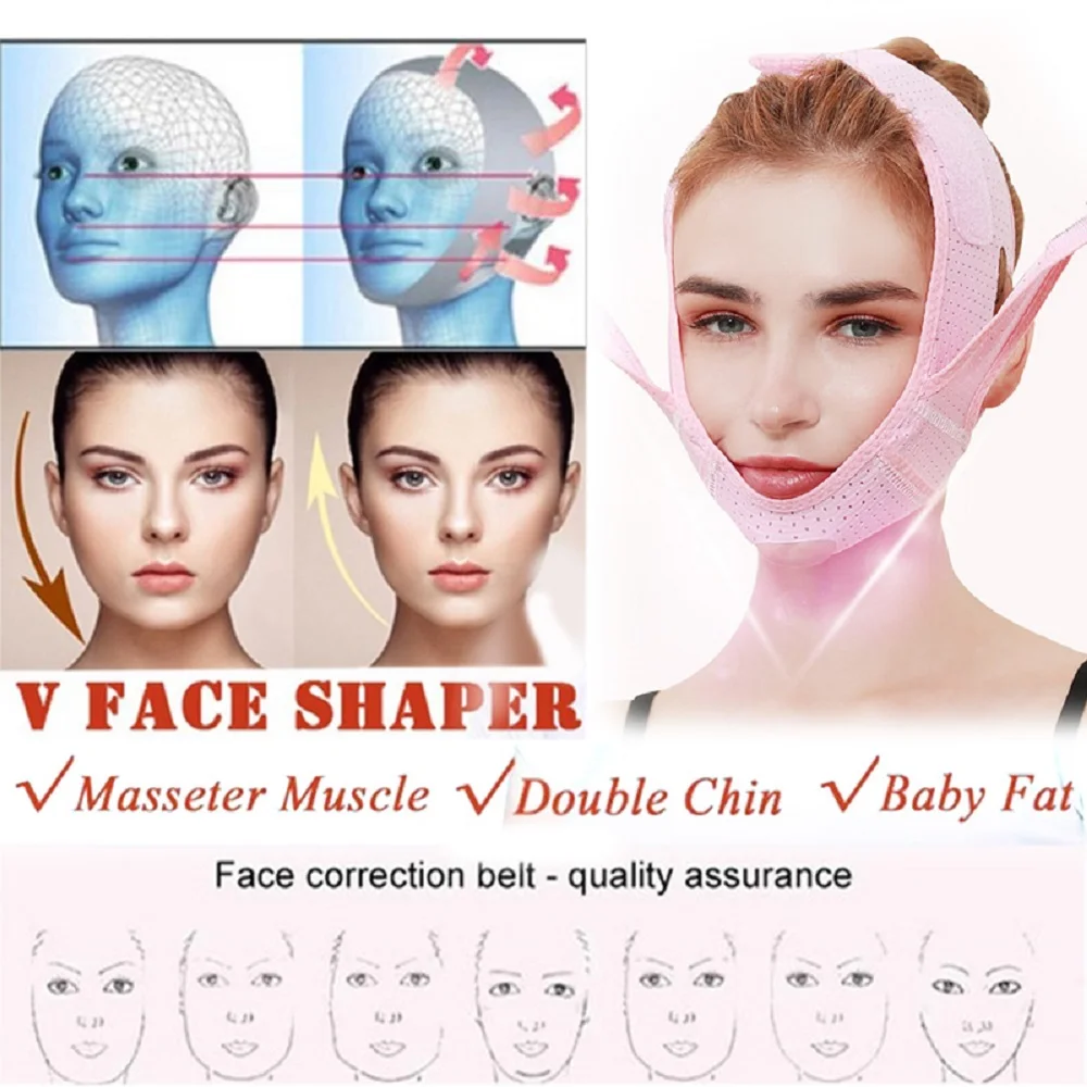 

Face Slim V-Line Lift Up Cheek Chin Neck Slimming Thin Belt Strap Beauty Delicate Physical Facial Lifting Tool Slimming Bandage