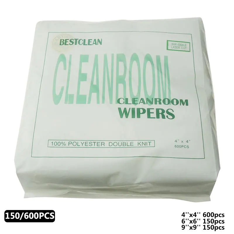 

150Pcs/600PCS Cleanroom Wiper Soft Non Dust Cloth Dust Free Paper Phone LCD Repair Tool for Class 1-10000 Clean Rooms Cloth Kit