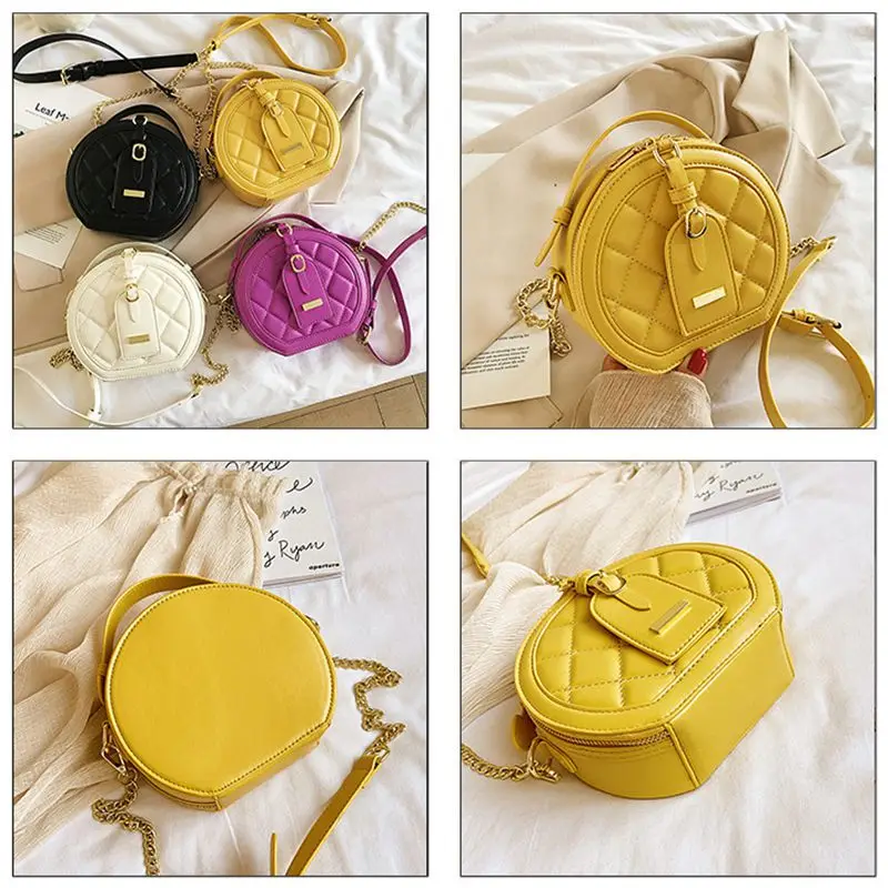 Горячая круговая дизайнерская модная женская сумка через плечо кожаная дамская