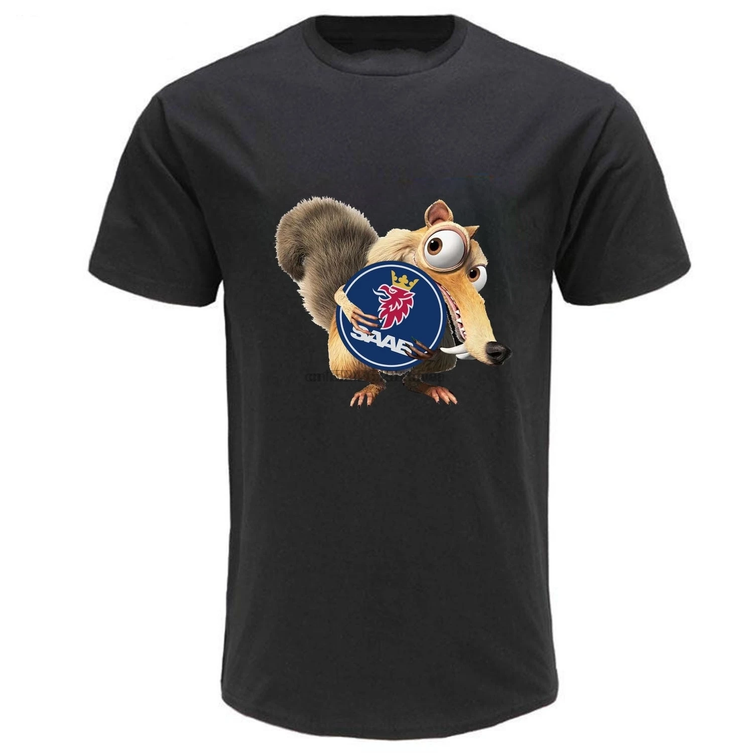 Модная мужская футболка Saab belrel FUN TEE Мужская с круглым вырезом и короткими