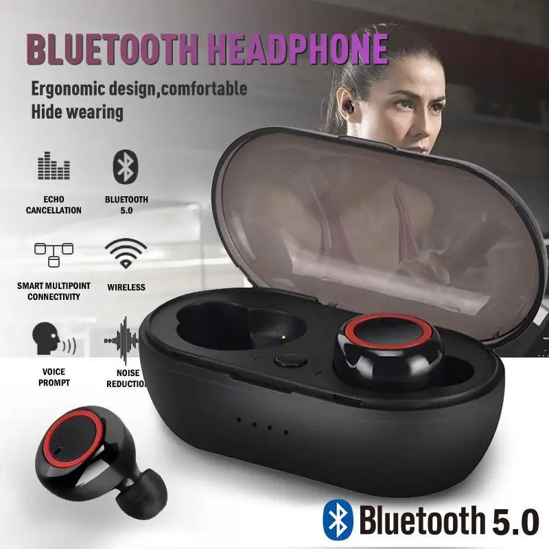Фото Наушники вкладыши TWS с Беспроводной наушники мобильный телефон Bluetooth 5 0 Наушники вкладыши TWS с Беспроводной наушники мобильный телефон Bluetooth 5 0