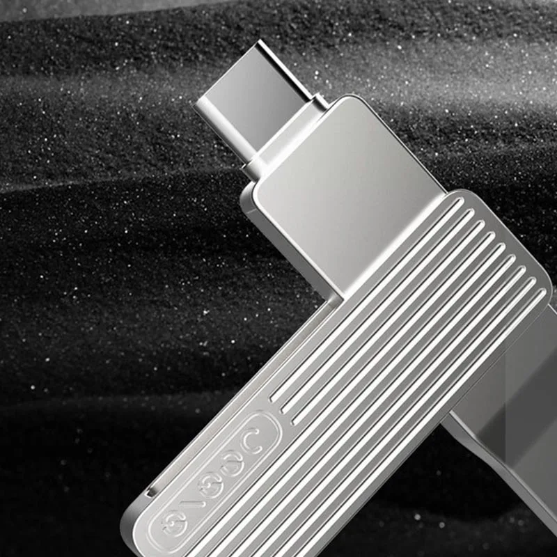 Jesis двойной интерфейс U диск Type-C USB Мобильный телефон 360 вращающийся алюминиевый