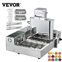 vevor 1246 rows electric donut waffle maker fully automatic crepe sandwich fryer machine kitchen cooking appliance commercial