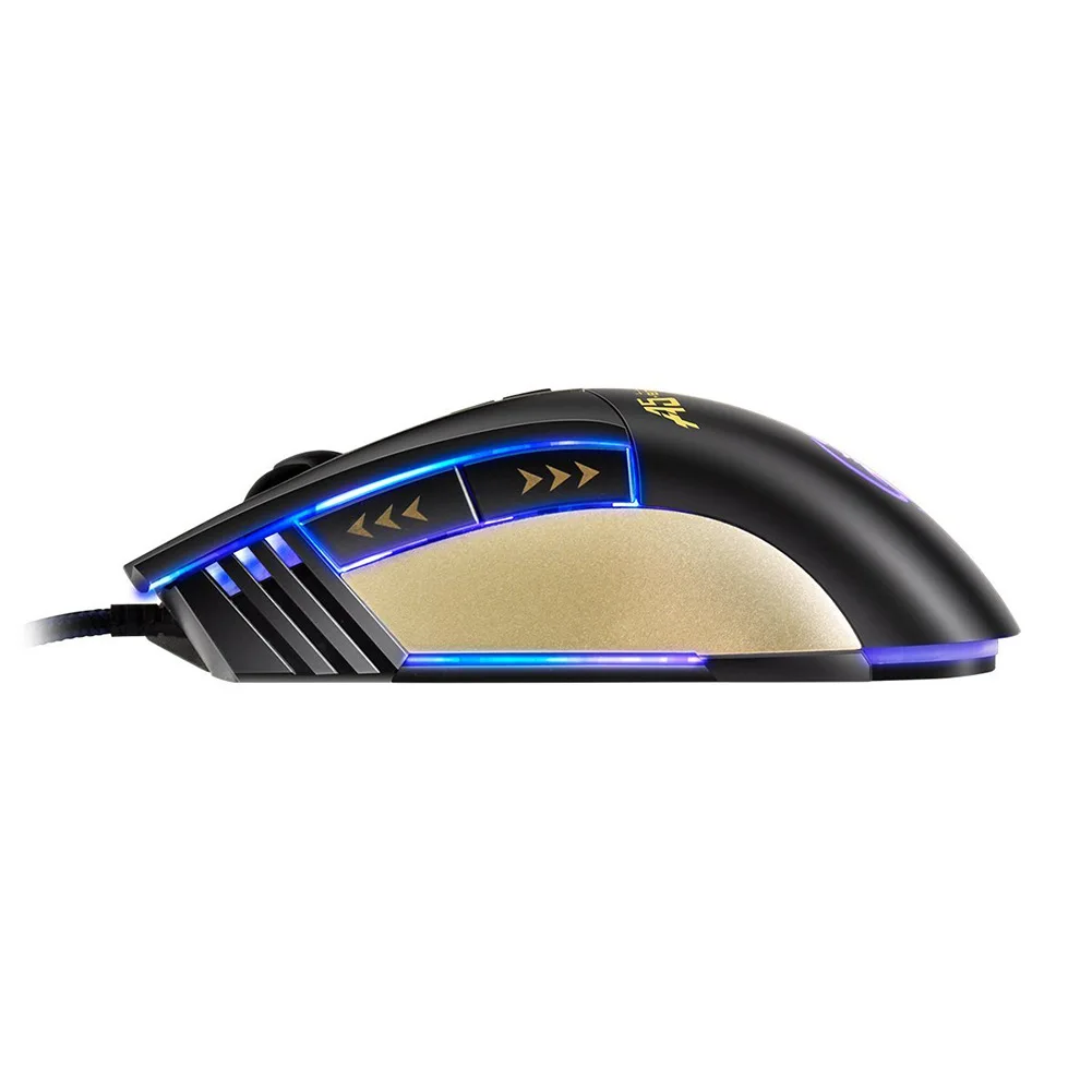 Проводная игровая мышь APEDRA A5 USB оптическая 7 кнопок бесшумная со светодиодный Ной