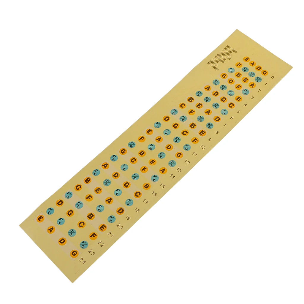 Электрический бас оранжевый и инкрустация маркер Fretboard весы наклейка орнамент |