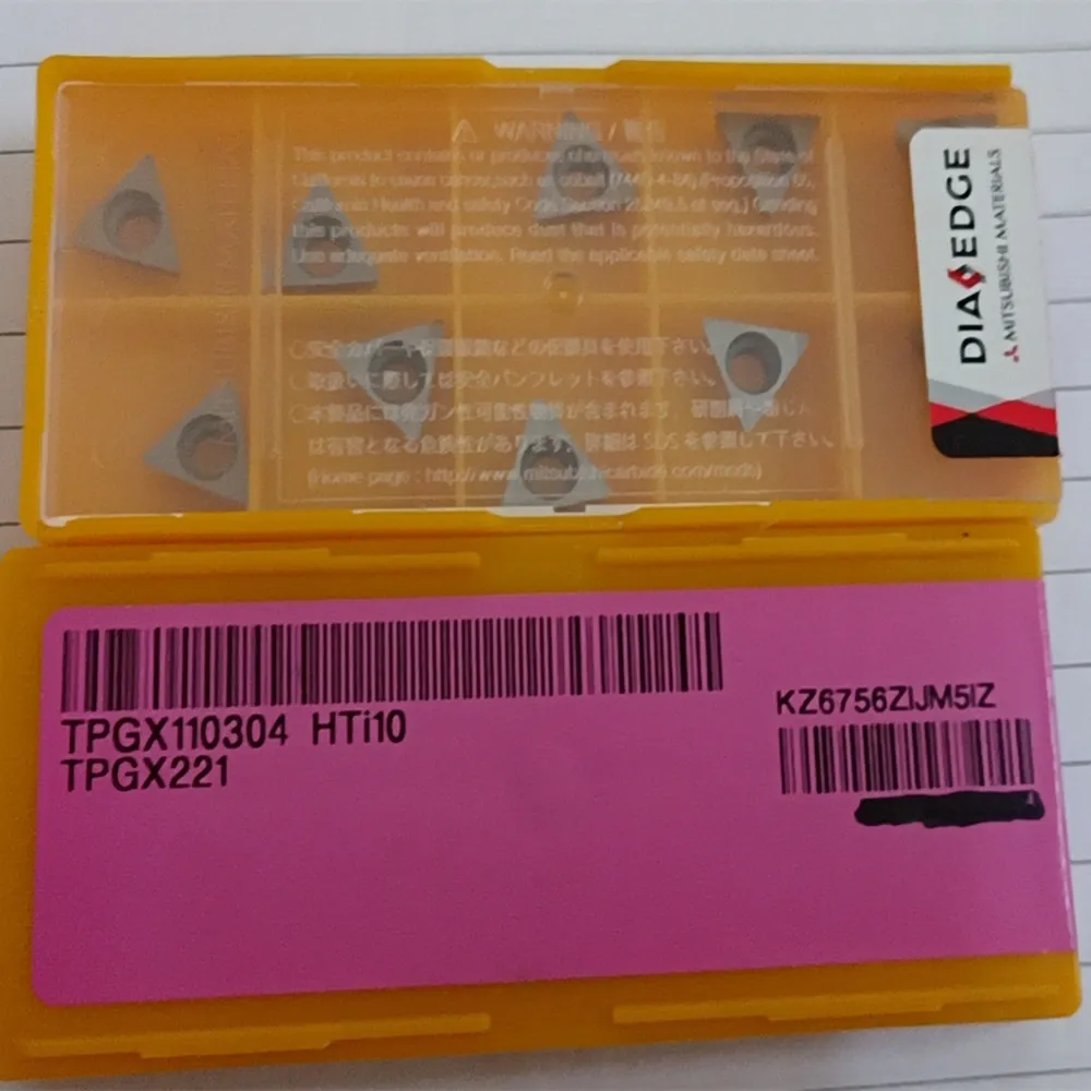 TPGX110304 HTI10 TPGX221 HTI10 10pcs/Box Carbide Inserts