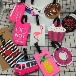 Аксессуары для путешествий креативный багажный ярлык Животное Мультфильм силикагель чемодан ID Addres держатель багажные посадочные бирки портативная этикетка