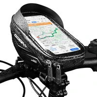 bicycle handlebar bag rainproof 5 86 0 inch phone case touch screen bike bag cycling front top tube bag mtb accessories
