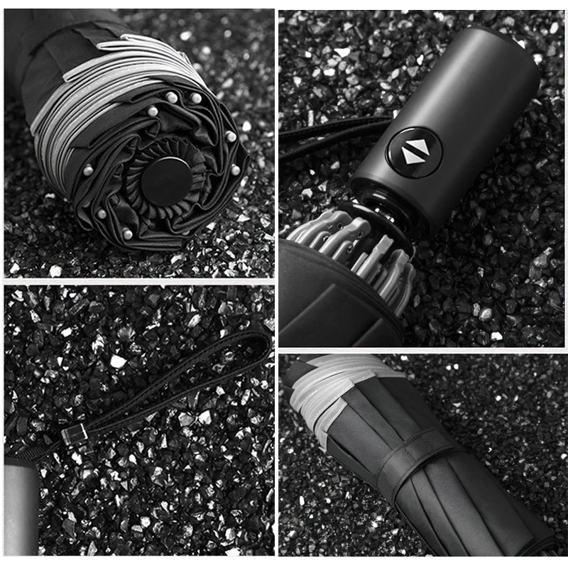 Automatic Umbrella Rain Wind Resistant  Fashion Sun Umbrellas Reverse Umbrella Parasol Portable UV Folding Umbrellas