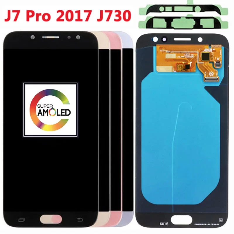Сменный AMOLED дисплей для SAMSUNG Galaxy J7 Pro 2017 J730 сенсорный ЖК oled дисплей|Экраны