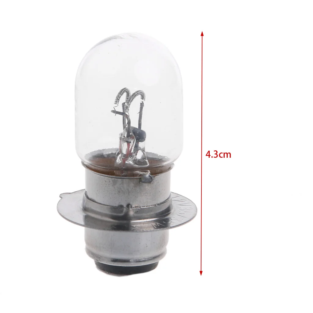 

T19 P15D-25-1 DC 12V 35W White Headlight Double Filament Bulb For Motorcycle
