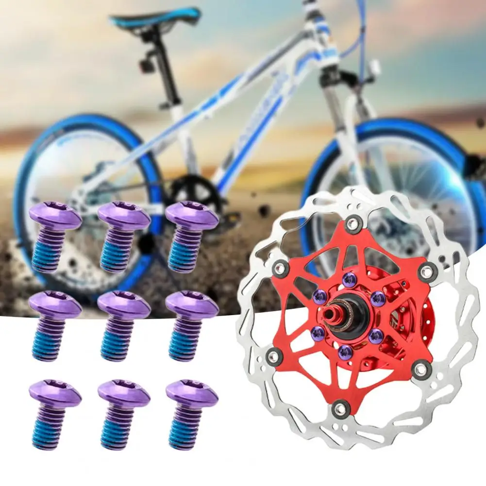

Steel 12Pcs Small T25 M5 Bicycle Brake Rotor Bolts Wear-resistant Rotor Bolts Durable for Bicycles