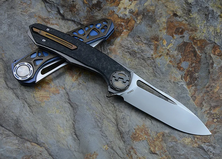 Складной нож VENOM гарпун Кевин Джон м390 Походный из титановый подшипник