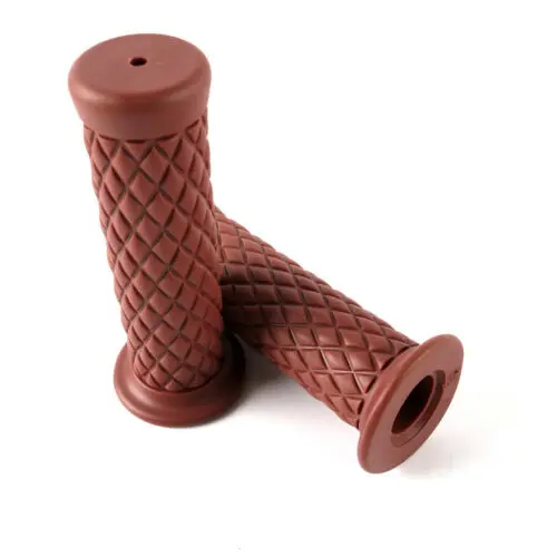 

1pair Motorcycle 7/8'' 22MM Universal Retro Hand Grips Handlebar Soft Rubber Bar End