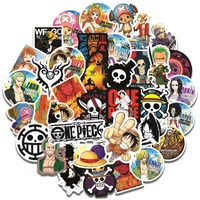 103050pcsset japanese anime one piece for snowboard laptop luggage fridge car styling vinyl decal home decor stickers