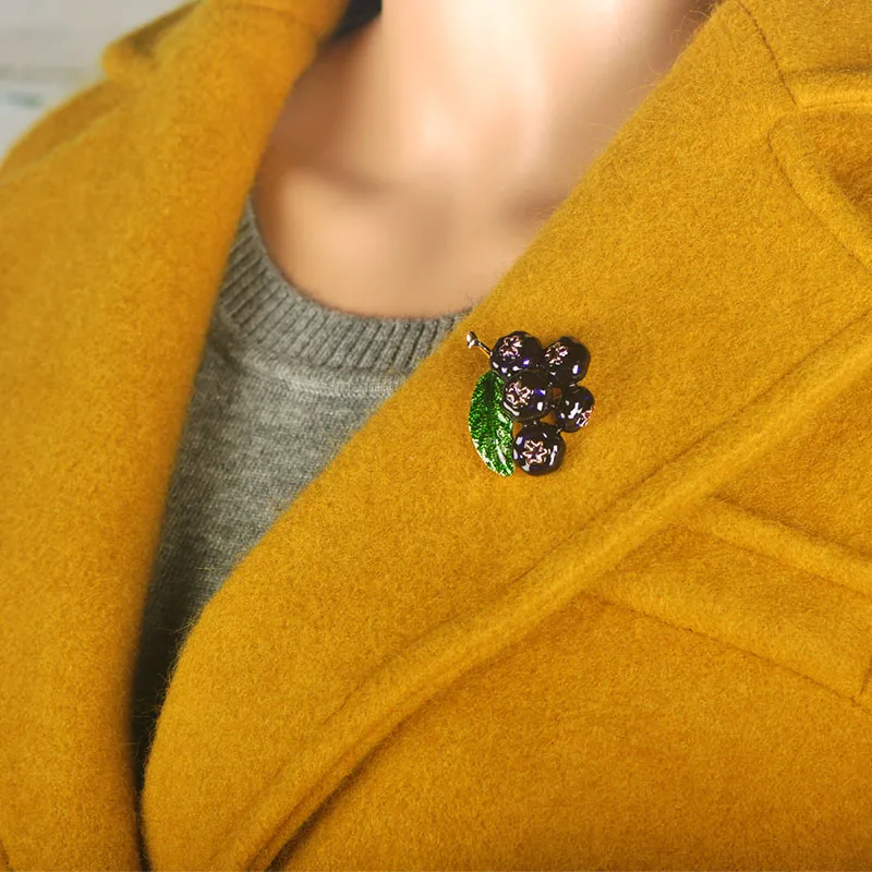 Женская брошь в форме фрукта Blucome разноцветная украшение для одежды подарок на