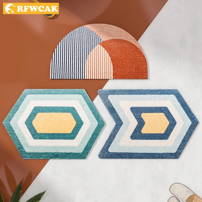 Современный ковер с геометрическим рисунком скандинавский коврик для дома