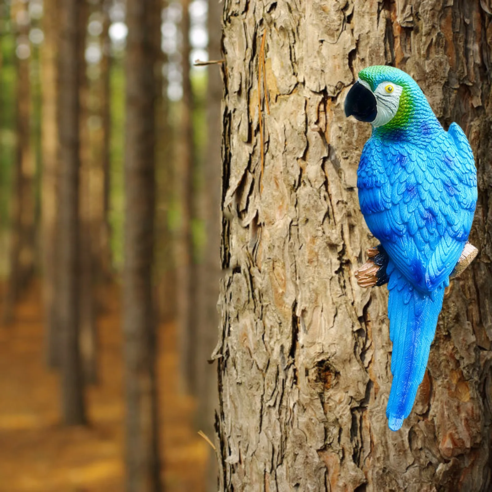

Hanging Parrot Statue in Courtyard Garden Tree Interior Home Decoration decoracin de habitacin