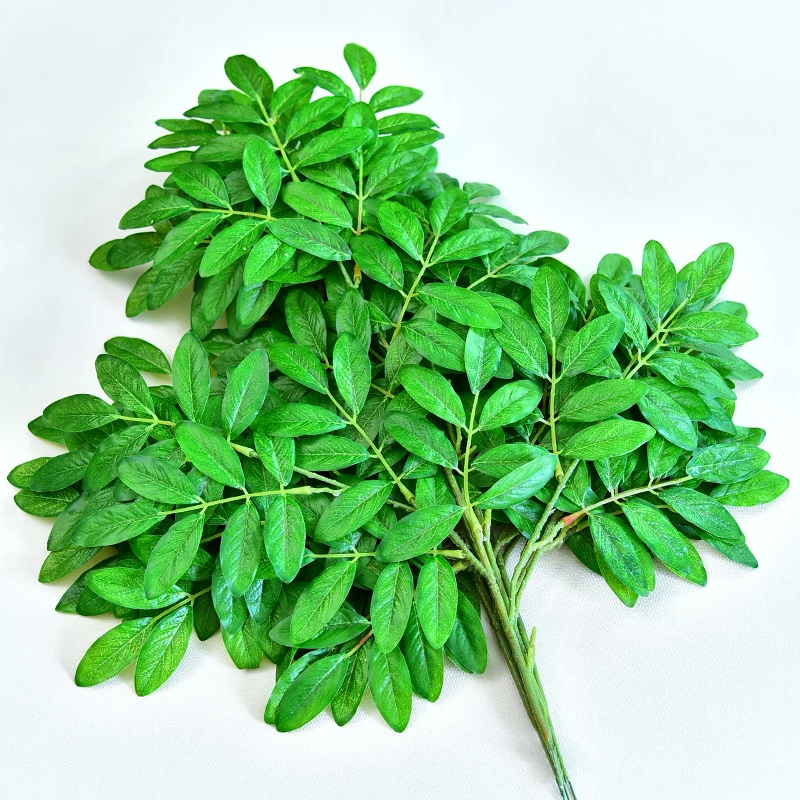 Искусственные листья Jujube искусственные растения цветы ветки украшенные