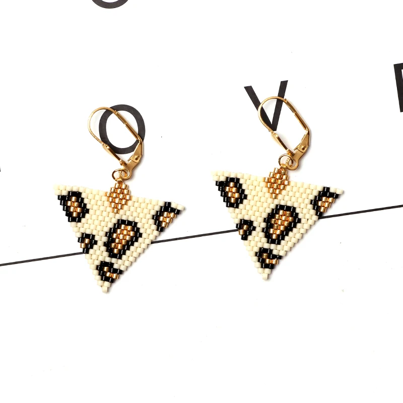 FAIRYWOO серьги с животным принтом простая бижутерия Миюки бисер подвеска для женщин