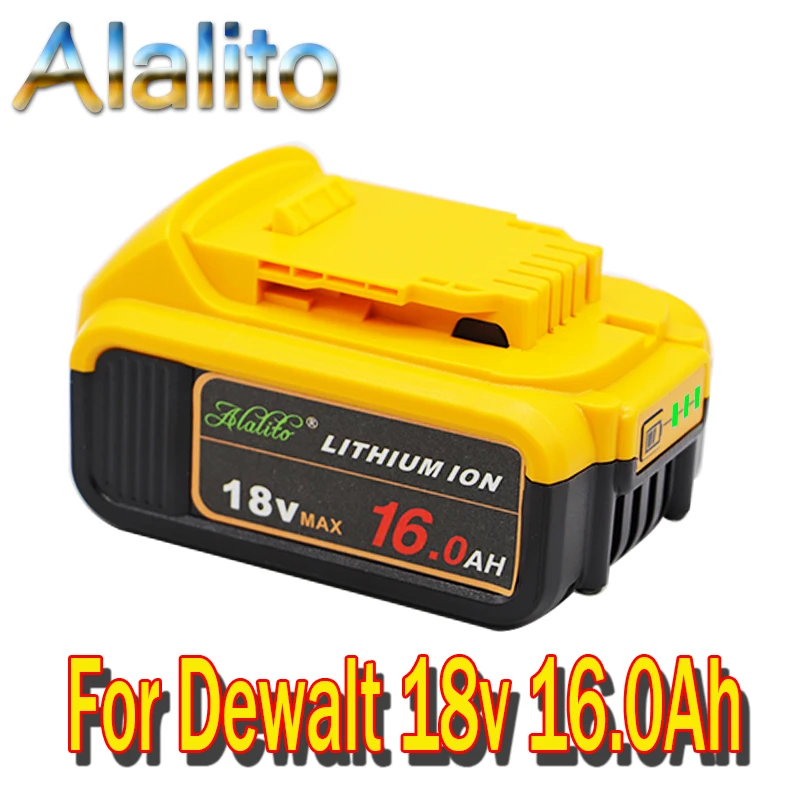 Alalito 18 V 16.0Ah DCB200 запасная литий ионная батарея для DeWalt MAX XR Электроинструмент v 16000mAh