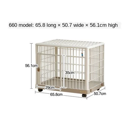 

Durable Dog Cage simple and practical no rust resin cage skylight open dog house