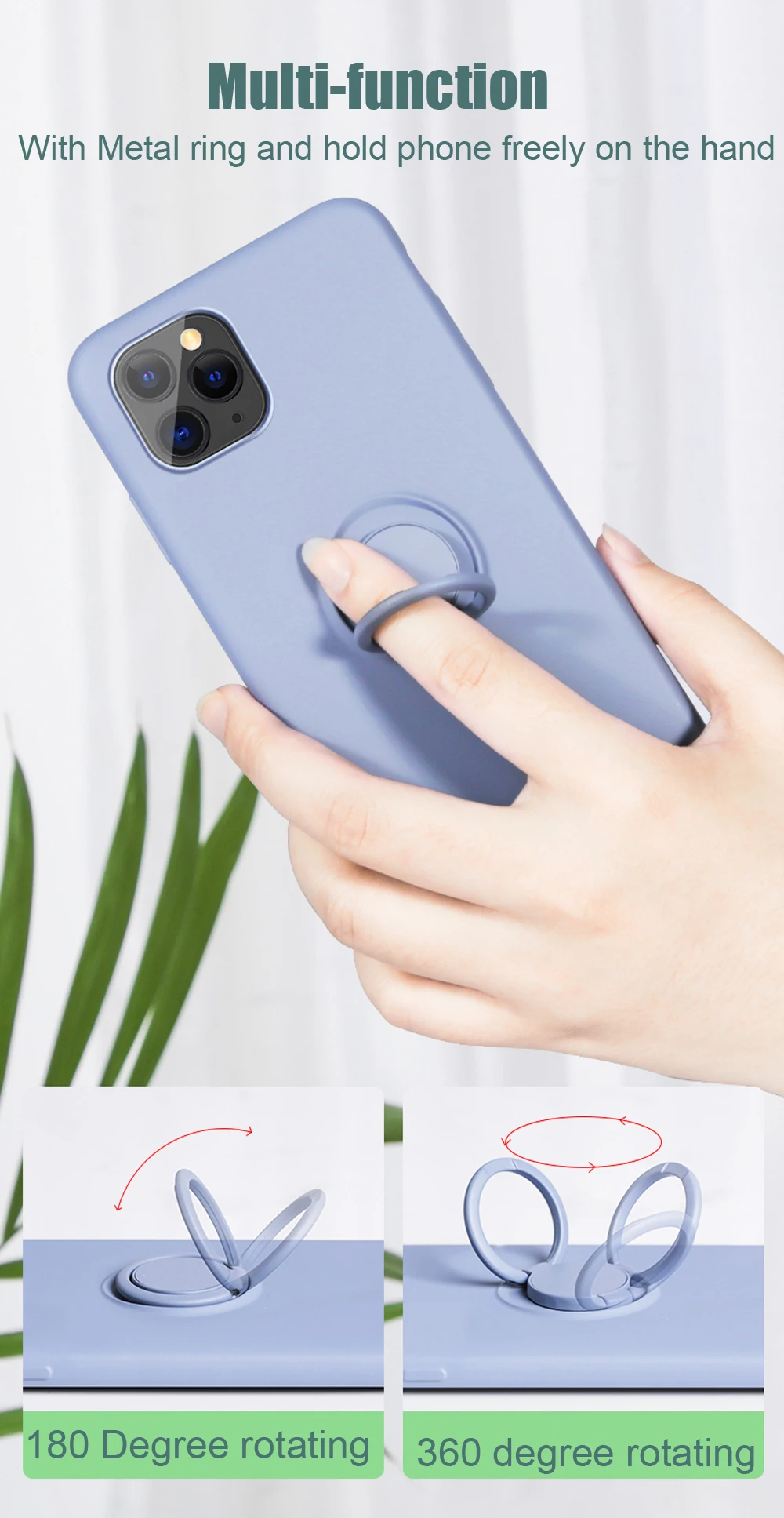 Роскошный мягкий жидкий силиконовый чехол для iPhone 11 Pro Max XS X 7 8 6 S 6 S XR подставка кольцо держатель тонкий чехол для iPhone11 Pro Чехол