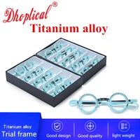 titanium alloy trial frame glasses shop trial frame optical trial lens frame 5270mm good qualty
