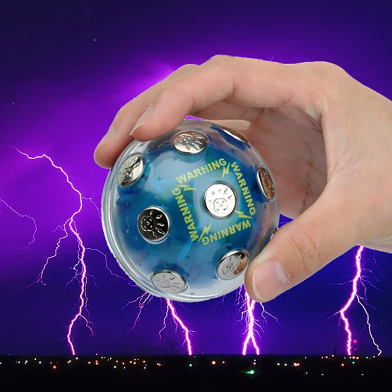 

New Entertainment Shock Ball Neutral Plastic Case With Metal Contacts Tricky Electric Ball Vent Electronic Toys For Party