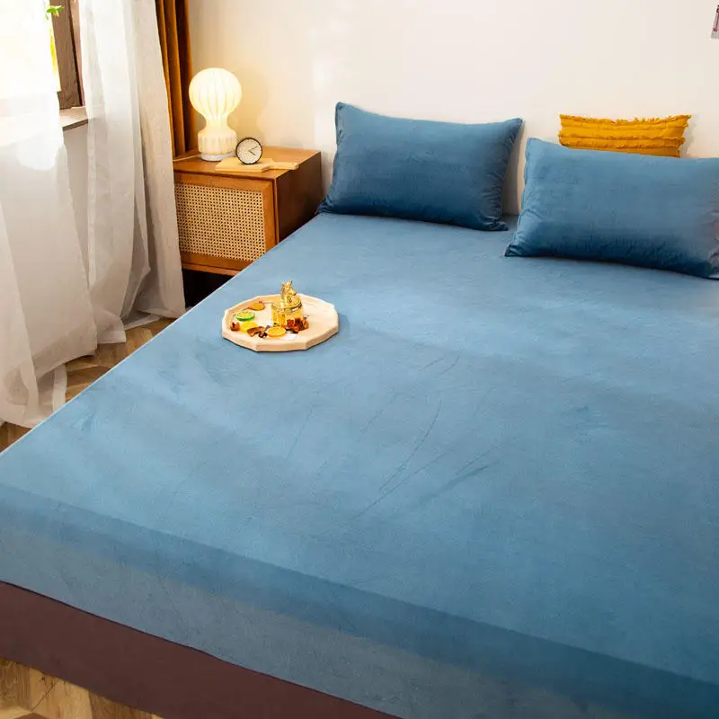 1 шт. Хрустальное бархатное постельное белье с эластичным односпальным размером