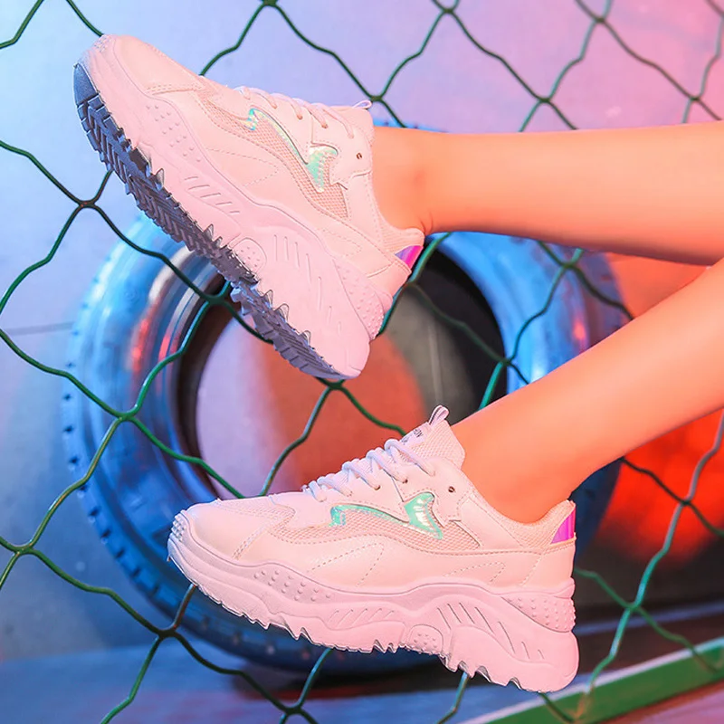 Женские кроссовки в стиле Харадзюку Женская Вулканизированная обувь Удобная