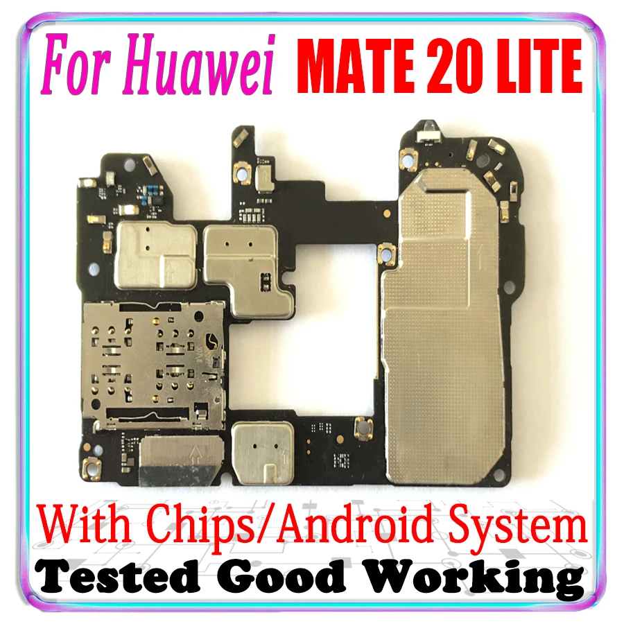 Материнская плата для HUAWEI MATE 20 LITE 64 Гб ПЗУ 4 ОЗУ оригинальная разблокированная