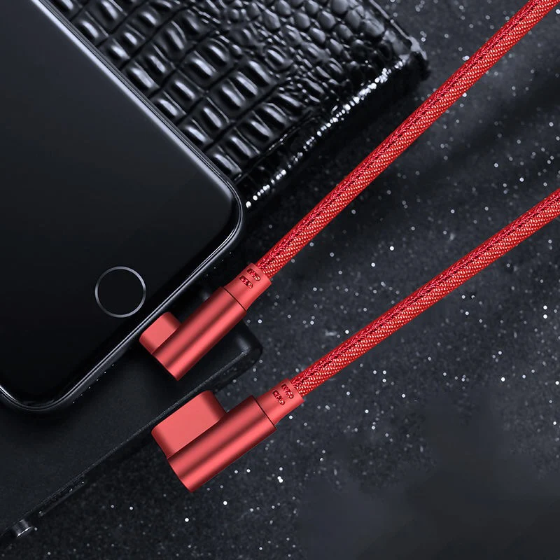 90 градусов микро USB кабель для iPhone Samsung Xiaomi Быстрая зарядка провод шнур магнит
