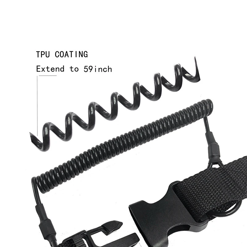 Tactical Elastic Lanyard Retainer Security Leash Diving Camera Torch Holder Anti Losing Rope SAL99
