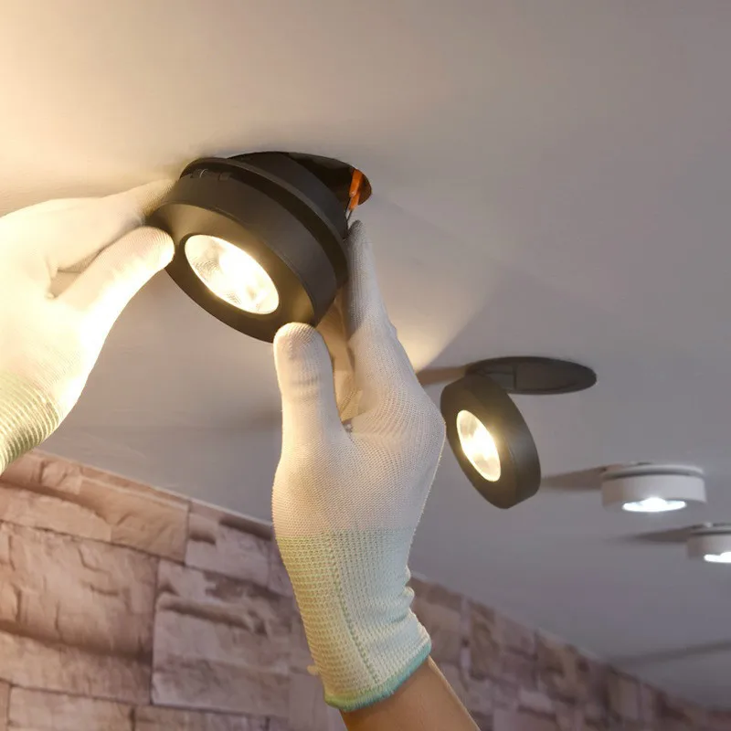 

Foldable and 360 degree rotatable built in COB ceiling light ultra thin LED recessed downlight WJ912