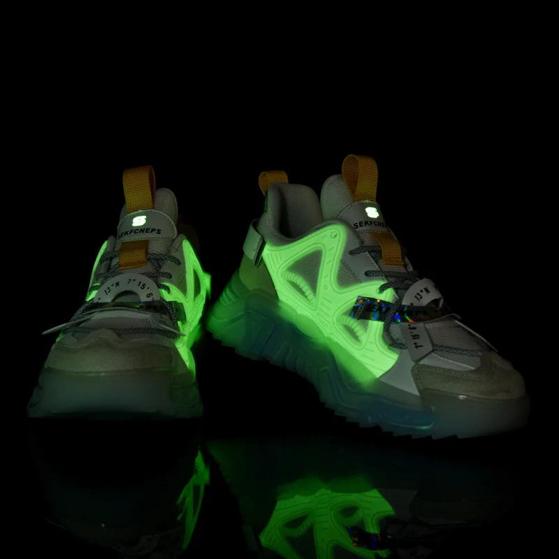 

Sneaker man Casual sports shoes 2021 autumn new men's fashion shoes fashion mesh breathable dad shoes youth luminous shoes