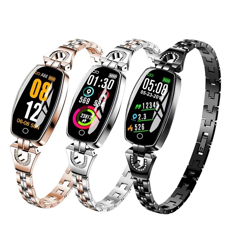 

Women Smart Watch H8 Smart Bracelet Reloj Blood Pressure Heart Rate Monitor Fitness Tracker Sport Wristband For Android iOS Lady