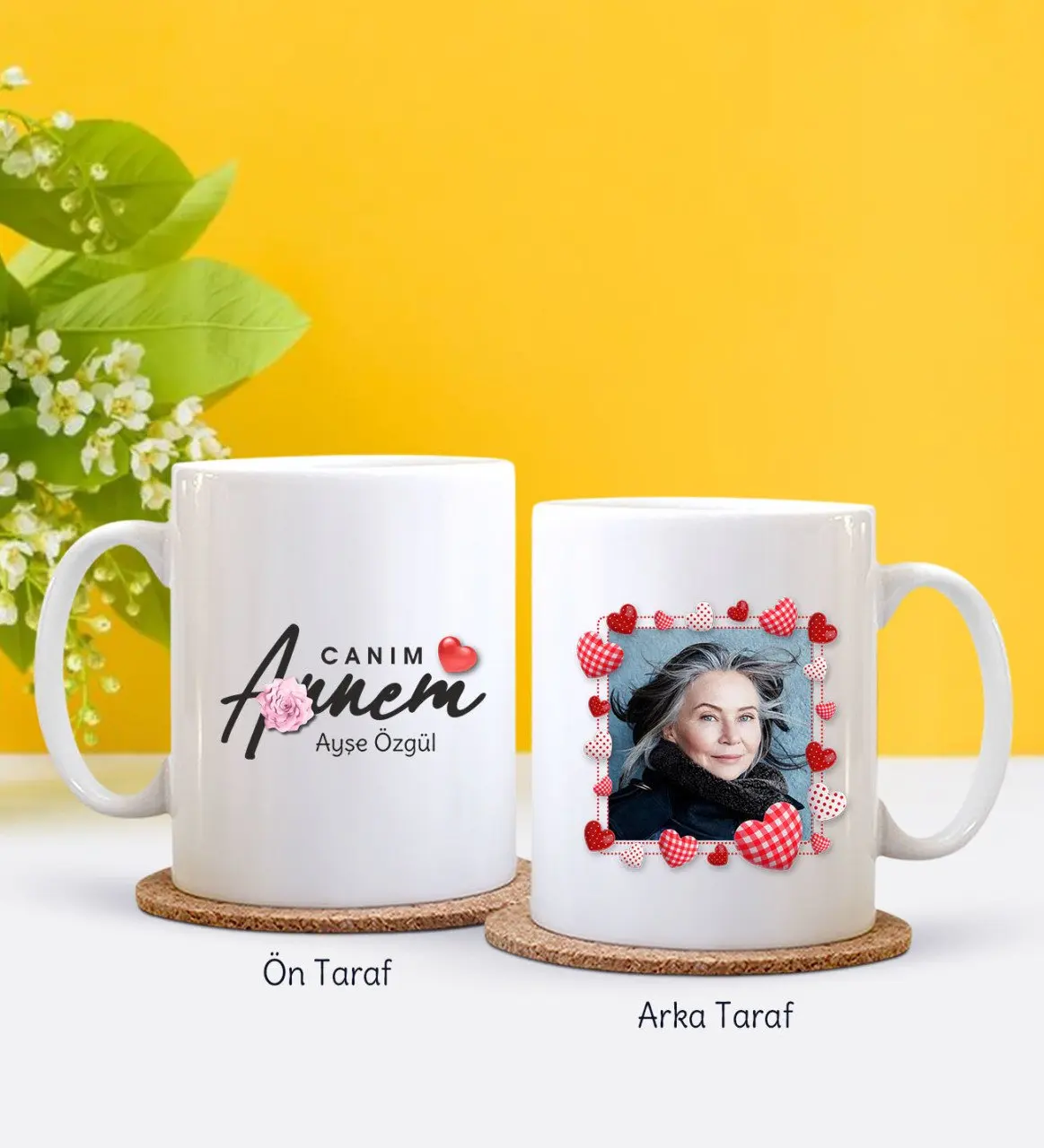 

Персонализированные фото дорогие мамы дизайн белая кружка Bardak-2