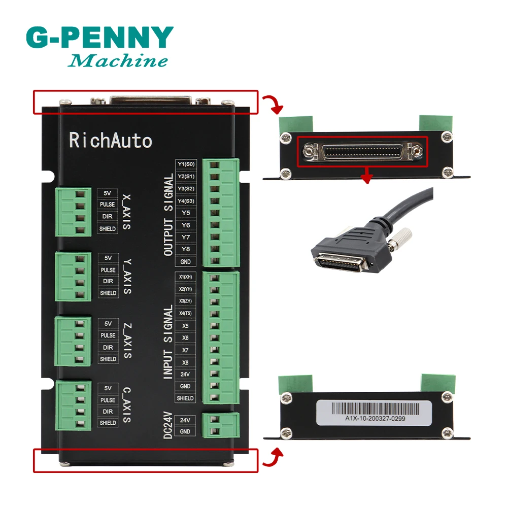 Бесплатная доставка! DSP 3 осевой контроллер Richauto A11 ЧПУ беспроводной канал для