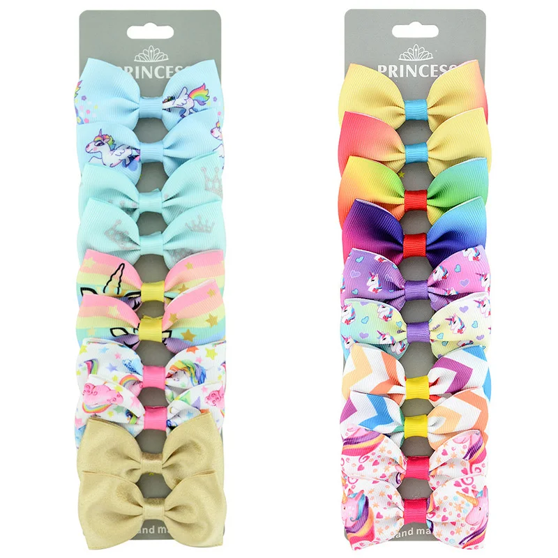 10 шт./компл. детские заколки для волос с бантом | Детская одежда и обувь