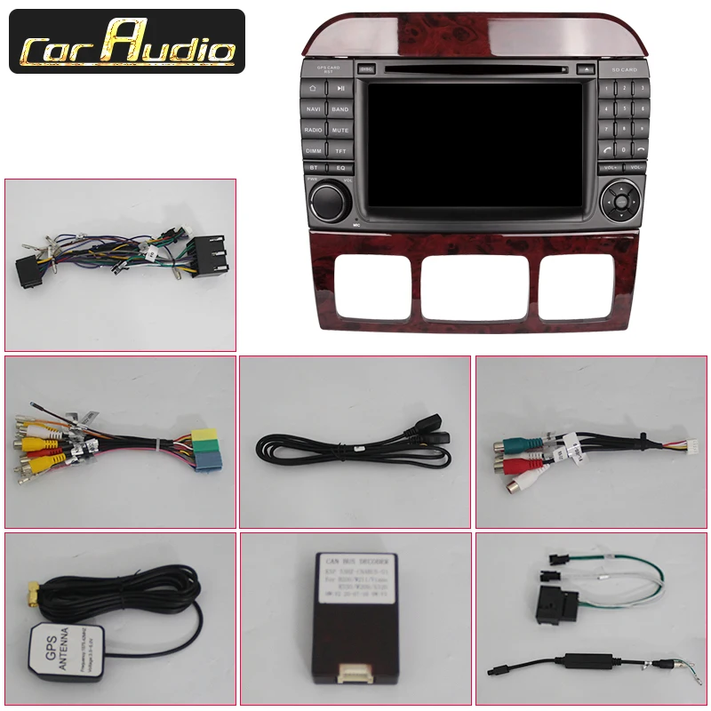 

8 HD IPS Car Multimedia player for Benz S class W220 1998-2005 Car DVD Radio Palyer 2 Din Android 10.0 Car Stereo Auto radio