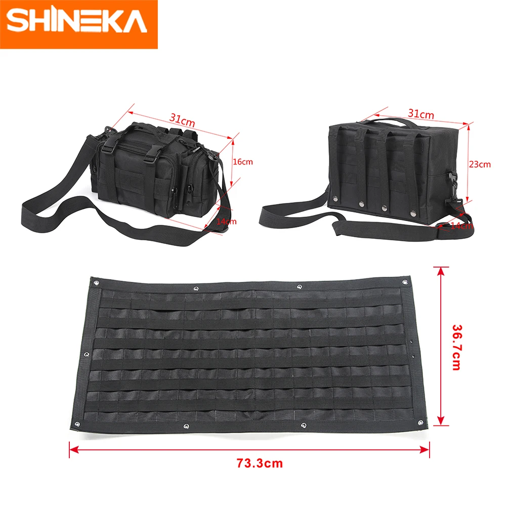SHINEKA укладка для Jeep Wrangler Автомобильная многофункциональная сумка для хранения Чемодан с инструментами Органайзер аксессуары для Jeep Wrangler