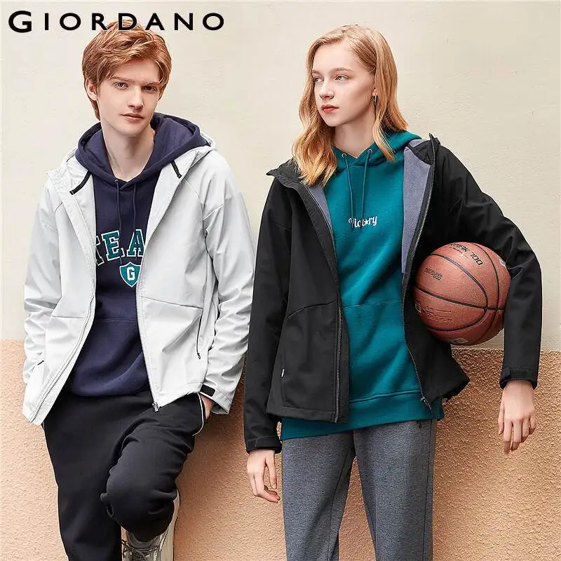 Giordano ветровка с капюшоном и застежкой на молнии имеется несколько цветовых
