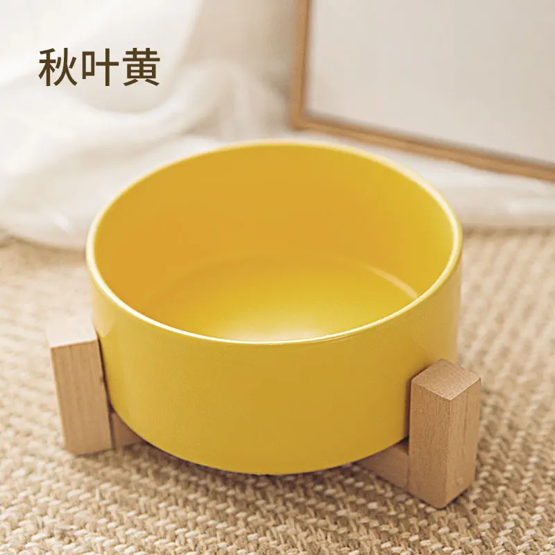 Здоровая подставка для кошек керамическая поднимающаяся креативная Деревянная