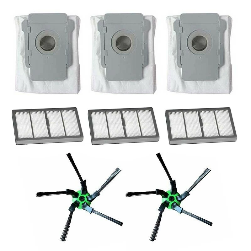 2 боковые щетки + 3 фильтра подходит мешка для пыли IROBOT ROOMBA S9 Подметальные