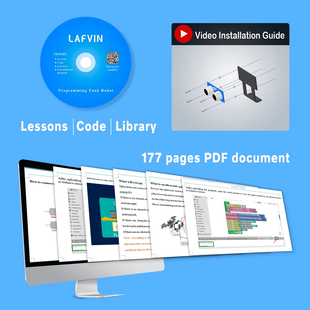 Новинка! LAFVIN Мини Танк робот умный автомобильный комплект для Arduino Обучающий
