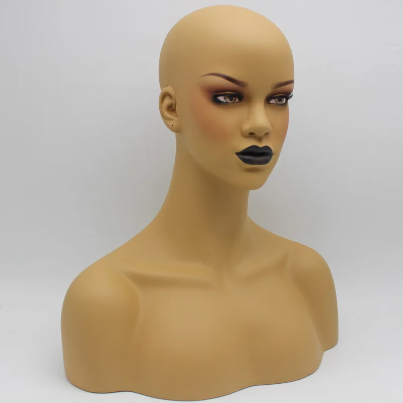 Черная помада женский манекен из стеклопластика голова бюст для париков | Дом и