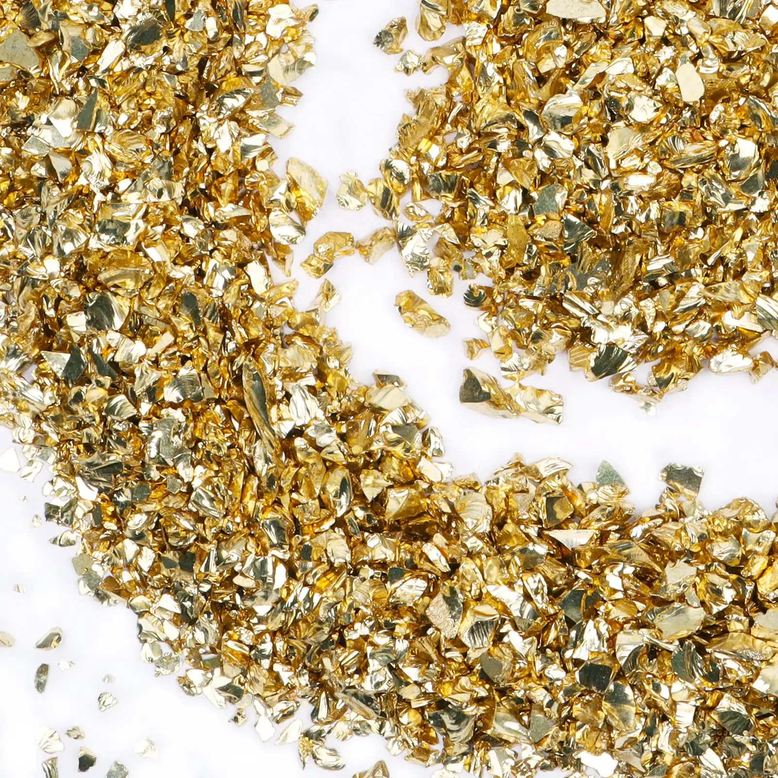 

Crushed Glass Glitter Metal Chips for DIY Jewelry Making Nail Art Decoration Coaster Filling Decorative Crystal For Epoxy Resin