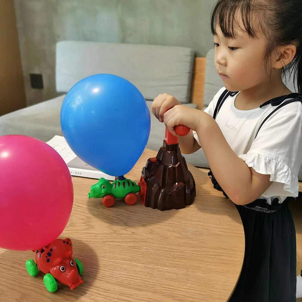 

Power Balloon Launch Tower Toy Puzzle Fun Education Inertia Air Power Balloon Car Science Experimen Toy For Children Gift