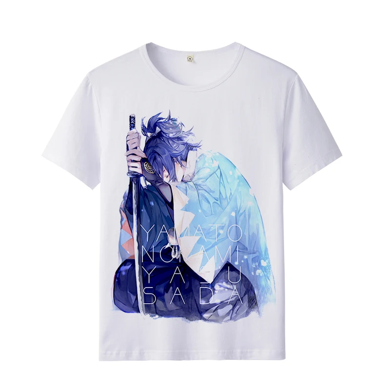 Футболка для косплея Touken Ranbu Online Mikazuki Munechika Nakigitsune летняя футболка с рисунком